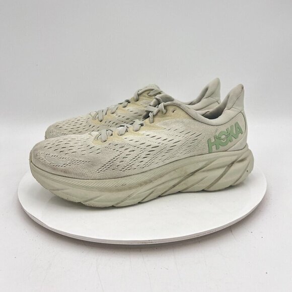 Hoka One One Clifton 8 Women Size 8B 1119394-SGCT Smoke Green Celadon Tint Shoes - Picture 1 of 13